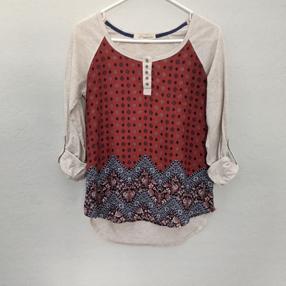 Hi-lo Scoop Neck Blouse